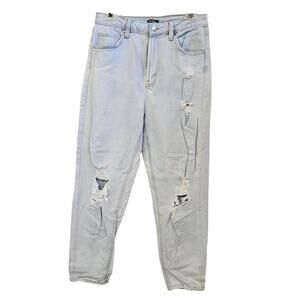 Wild Fable Highest Rise Mom Jean Size 8 Light Wash Casual Distressed